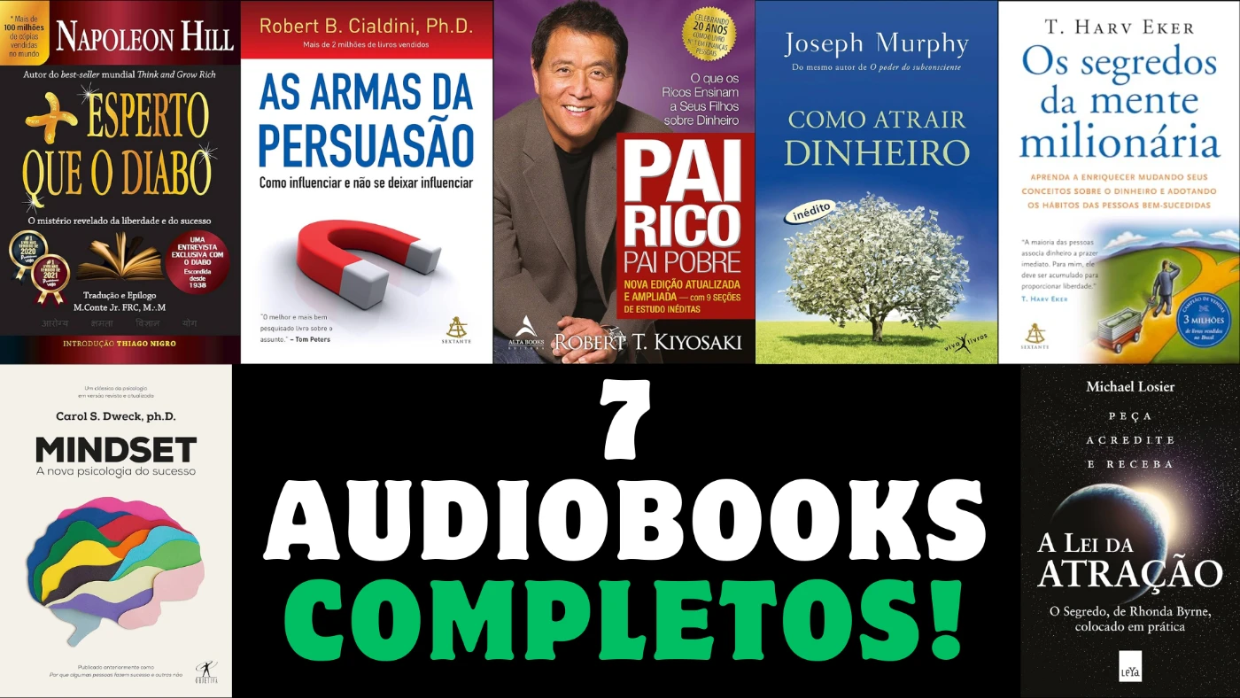 PACK COM +1.100 E-BOOKS DIGITAIS + AUDIOBOOKS DE BRINDE