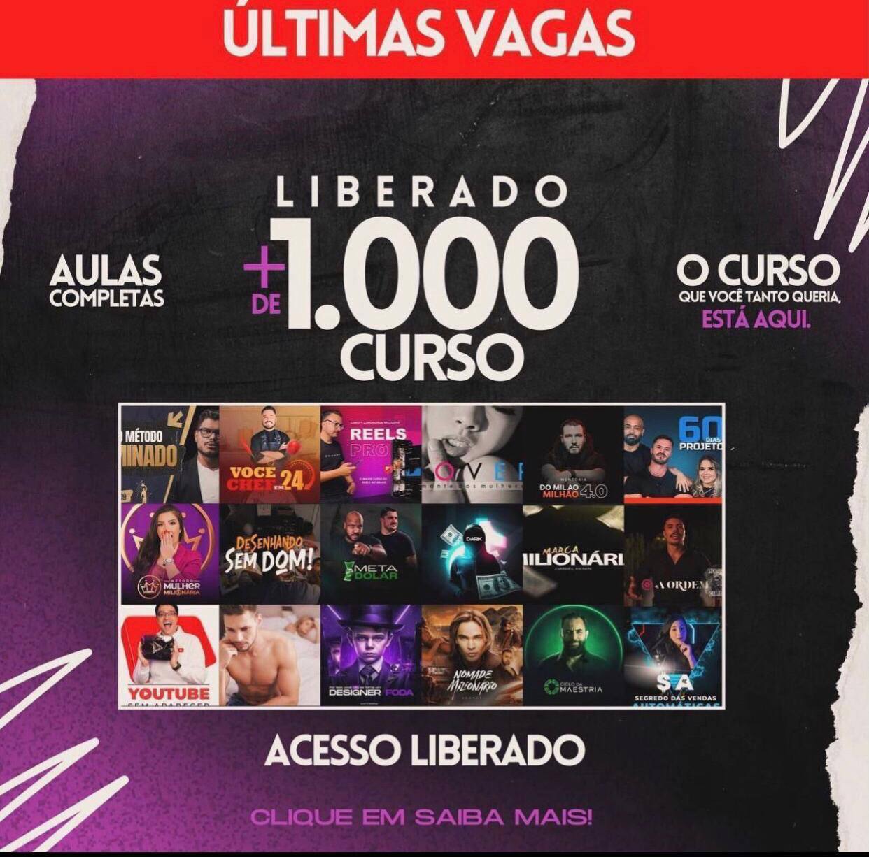 PACK COM +1.000 CURSOS